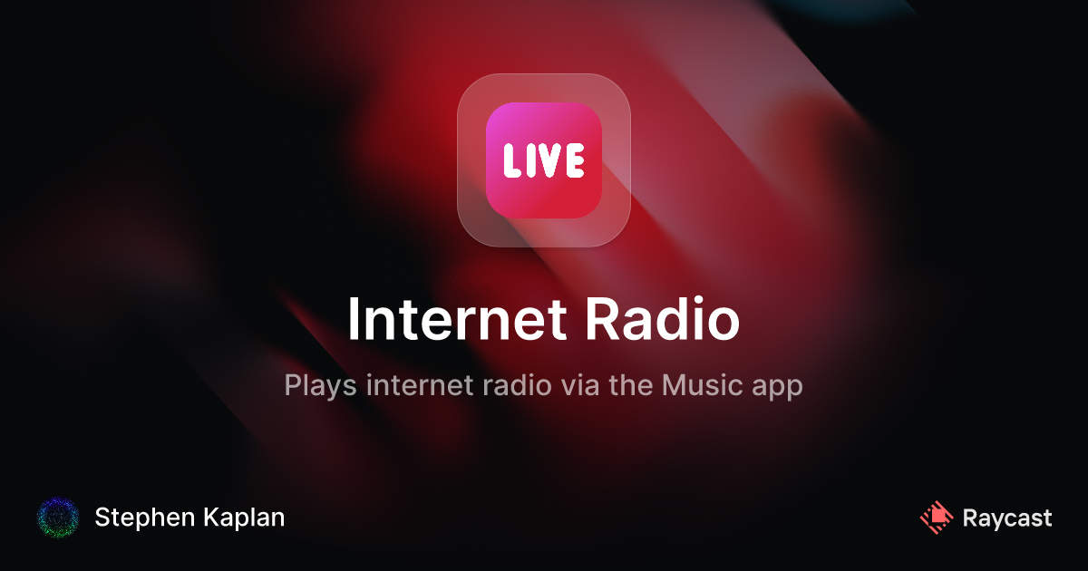 Live deals internet radio