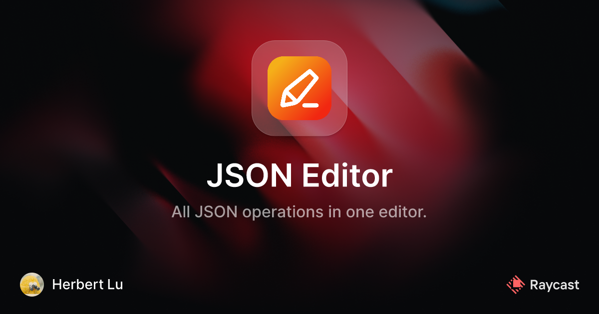 raycast-store-json-editor