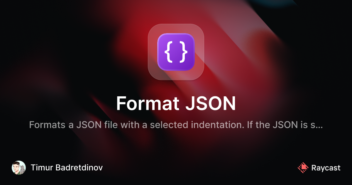 raycast-store-format-json