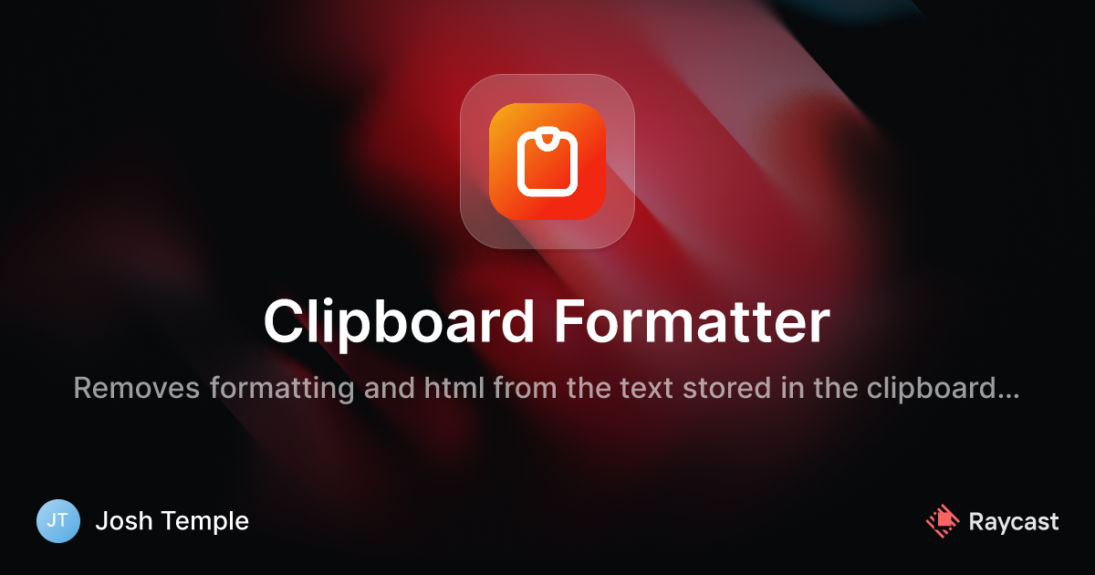 raycast-store-clipboard-formatter