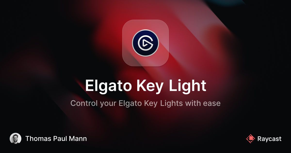 Controlling the Elgato Key Light - Kumar Iyer