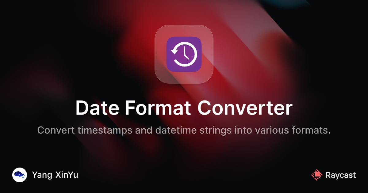 raycast-store-date-format-converter